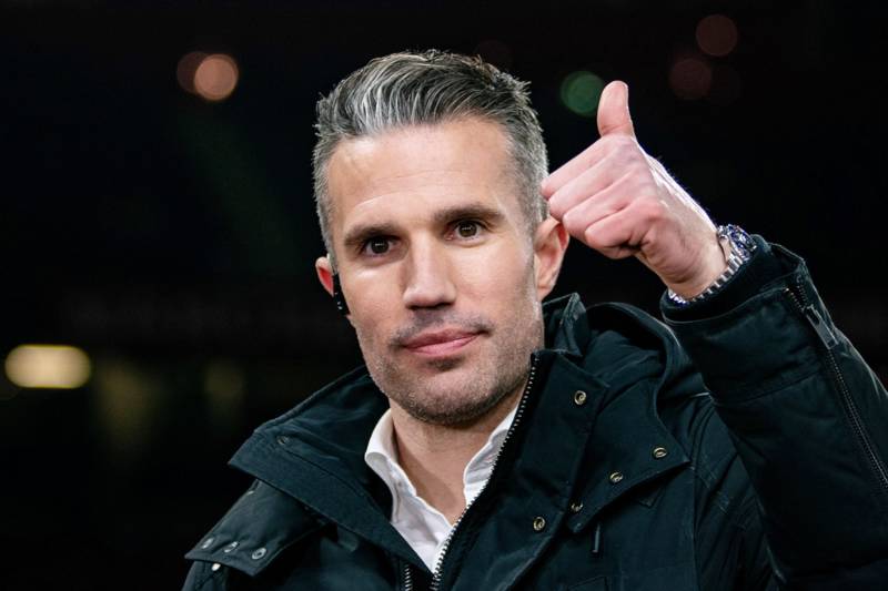 Feyenoord boss Robin van Persie sends Celtic fans flowers over their problems with the board
