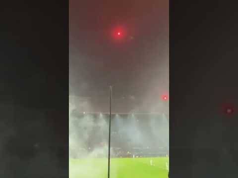 Feyenoord Ultras Set Off Fireworks During 3-1 Defeat To Celtic #feyenoord #celticfc #celticfans