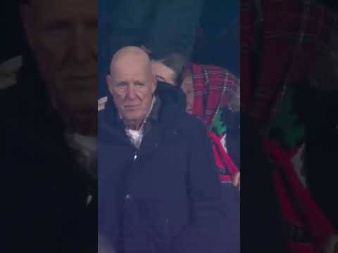 Sir Rod Stewart wrapping up warm as he watches Celtic in action?