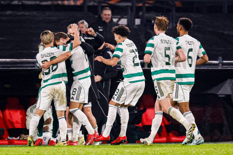 Watch Unique Angle reveal superb full-time Celtic scenes fans might have missed vs Feyenoord