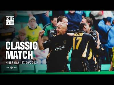 Classic Match: Hibernian 1-2 Celtic (27/09/2003) | Larsson Reaches 150 in Style! ⚽️