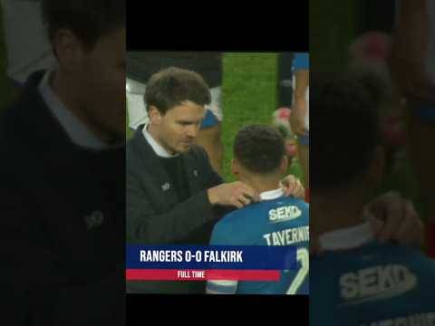 Danny Rohl Fixing Tavs Collar? WTF #rangersfc #rangers #celticfc #spfl #scottishfootball #falkirk