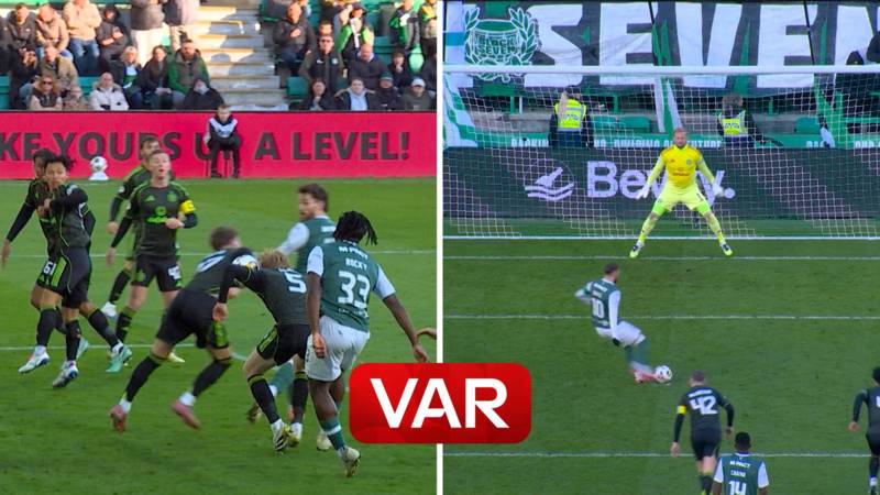 ‘Hibs are right back in this game! | Hosts get one back after VAR penalty review