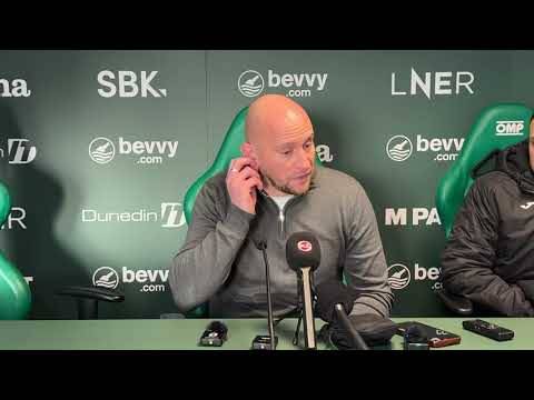 Hibs boss David Gray takes responsibility for defensive lapses.