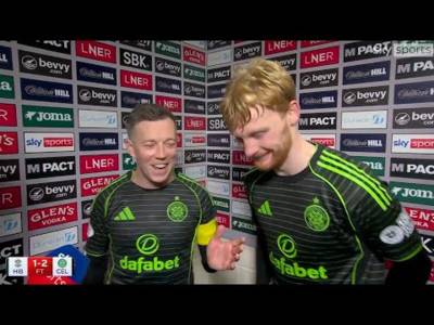 Watch Until The End 😂 Callum Mcgregor & Liam Scales Post Match Interview | Hibs 1-2 Celtic