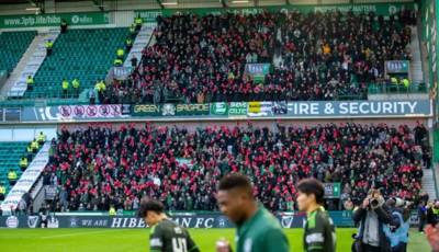 Celtic Fans Collective’s Easter Road ‘Red Card’ Protest