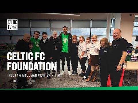 Celtic FC Foundation | Auston Trusty & Luke McCowan visit Christmas Appeal beneficiary Spirit Aid ✨