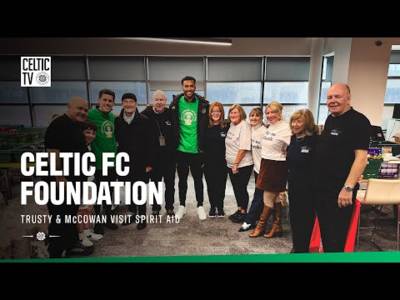 Celtic FC Foundation | Auston Trusty & Luke McCowan visit Christmas Appeal beneficiary Spirit Aid ✨