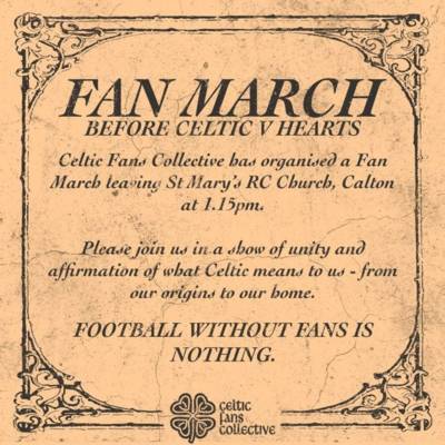 ‘From our origins to our home’ – Celtic Fans Collective’s Fan March ahead of Celtic v Hearts ‘From our origins to our home’ – Celtic Fans Collective’s Fan March ahead of Celtic v Hearts