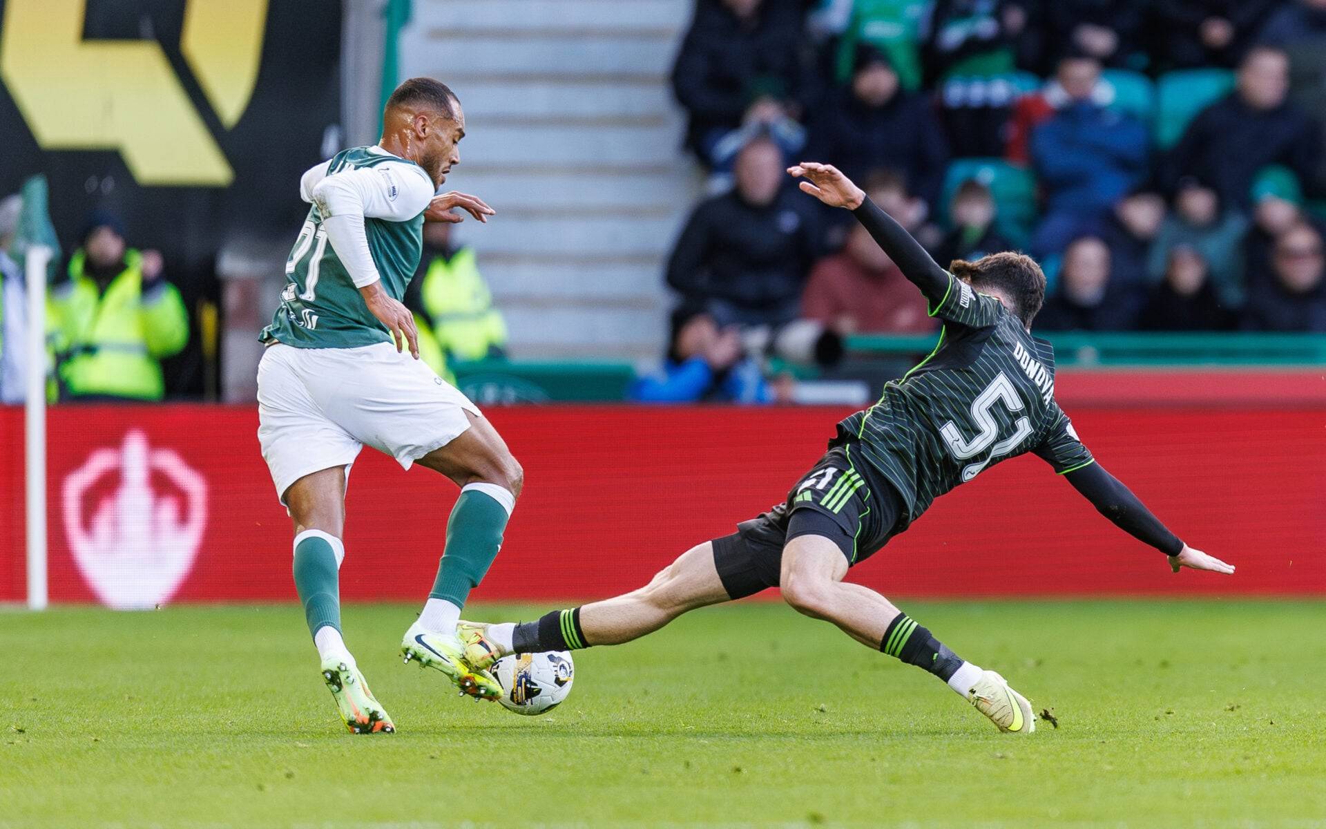 Ex-SFA referee thinks everyone’s wrong about Colby Donovan tackle in Celtic vs Hibs