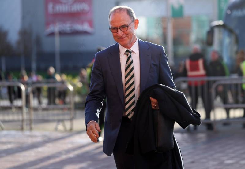 Sky reporter says what Martin O’Neill told him in Celtic reception as he takes final training session