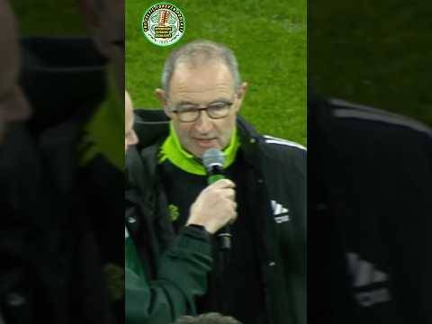 Martin O’Neill says goodbye to Celtic. Thank you Martin