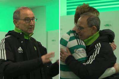 WATCH: Martin O’Neill speaks to his Celtic players for the final time as boss