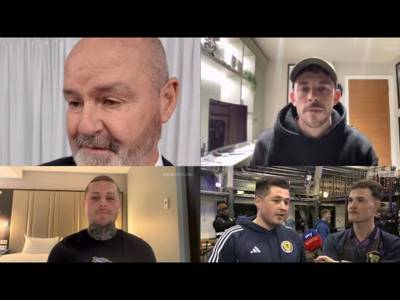 Steve Clarke, Ryan Christie, Lyndon Dykes & Tarten Army React To Scotlands World Cup Draw Steve Clarke, Ryan Christie, Lyndon Dykes & Tarten Army React To Scotlands World Cup Draw