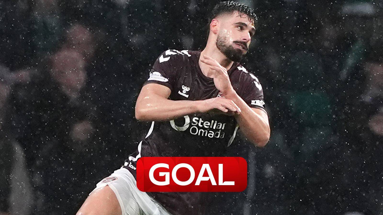 Braga puts Hearts ahead at Celtic!