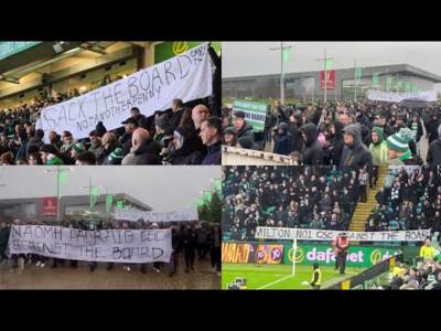 Celtic Fans Against The Board – Banners & Protest Inside & Outside Celtic Park Celtic Fans Against The Board – Banners & Protest Inside & Outside Celtic Park