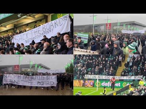 Celtic Fans Against The Board &ndash; Banners & Protest Inside & Outside Celtic Park