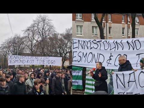 Celtic Fans March & Protest Against The Board + Speech With Jeanette Findlay