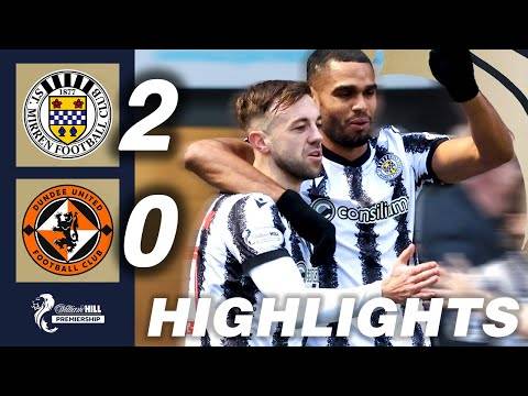 St. Mirren 2-0 Dundee United | HIGHLIGHTS | William Hill Premiership