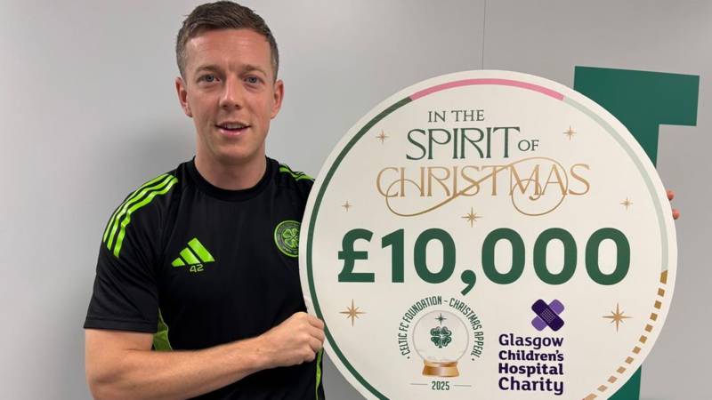 Celtic bring festive cheer to Children’s Hospital with £10,000 donation