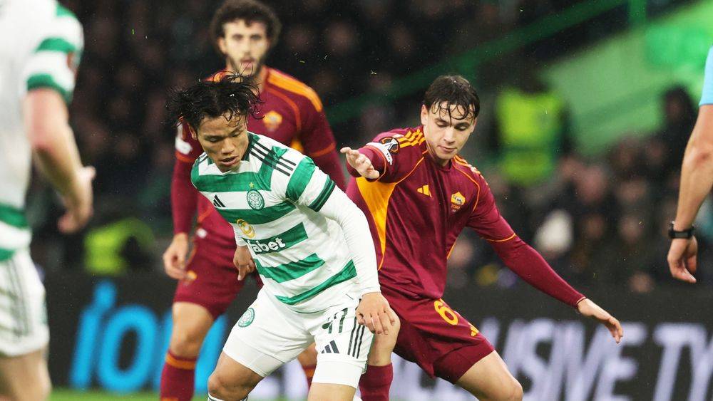 Celtic suffer Europa League defeat to Roma at Paradise
