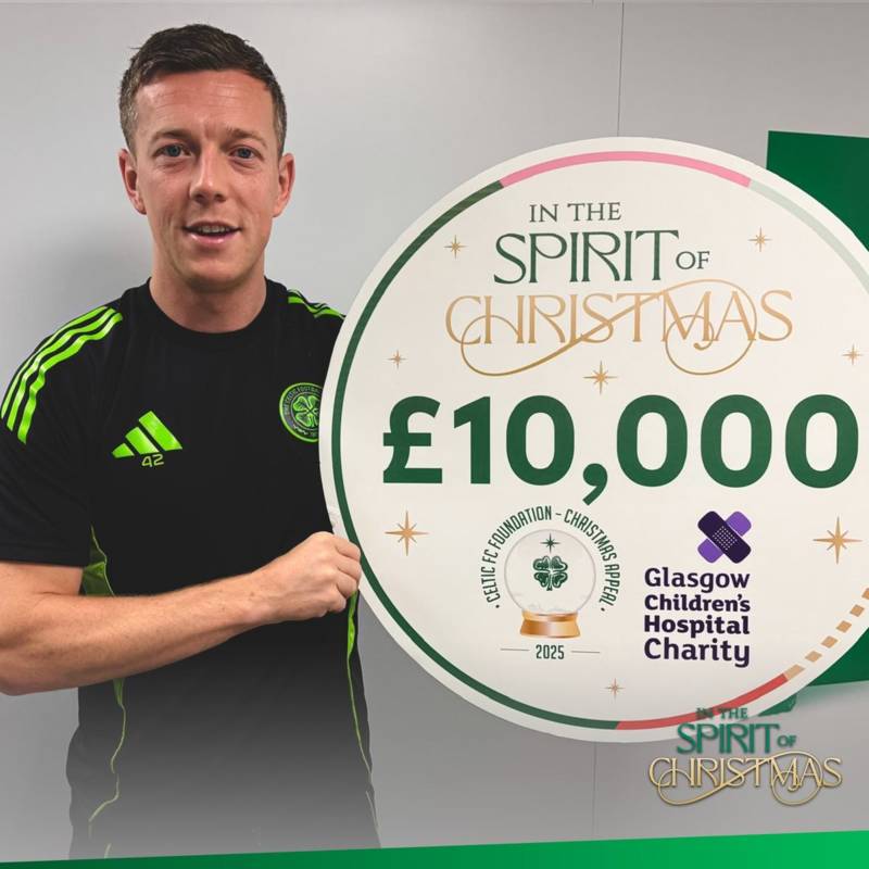 Celtic bring festive cheer to Children’s Hospital with £10,000 donation