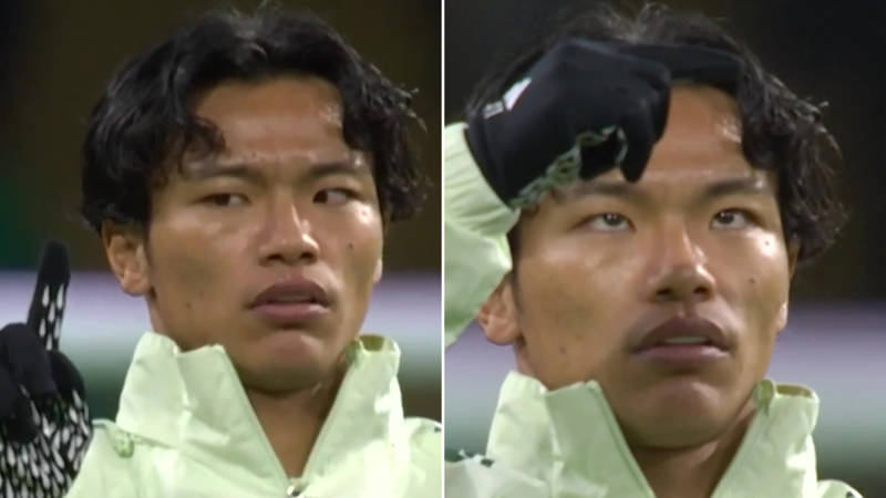 ‘Me eyeing up the menu in the chippy’ – Celtic star Reo Hatate’s bizarre warm-up routine leaves fans in stitches ‘Me eyeing up the menu in the chippy’ – Celtic star Reo Hatate’s bizarre warm-up routine leaves fans in stitches