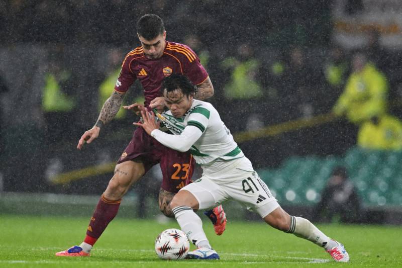 Reo Hatate’s unusual pre-match ritual goes viral before Celtic Europa League defeat