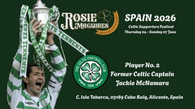 Jackie McNamara announced for Celtic Festival in Spain Jackie McNamara announced for Celtic Festival in Spain