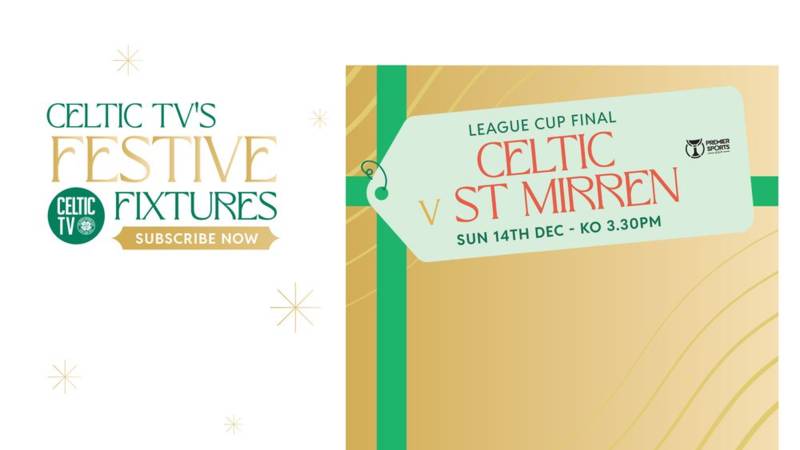 Watch Celtic v St Mirren – Premier Sports Cup final on Celtic TV Watch Celtic v St Mirren – Premier Sports Cup final on Celtic TV