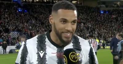 Jonah Ayunga drops St Mirren F bomb as reaction to Celtic shock nails it in one TV blooper Jonah Ayunga drops St Mirren F bomb as reaction to Celtic shock nails it in one TV blooper