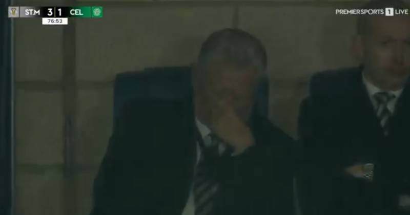 Peter Lawwell crestfallen as Celtic chief pictured despairing with Hampden horror show summed up in one shot