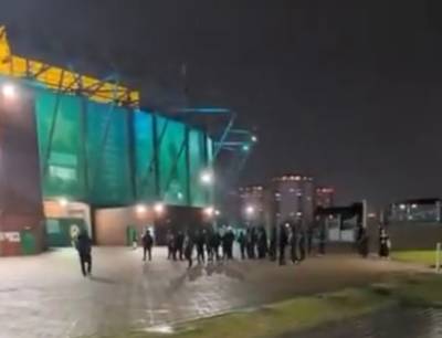 Celtic Supporters Gather Outside Celtic Park Calling for Board To Go Celtic Supporters Gather Outside Celtic Park Calling for Board To Go