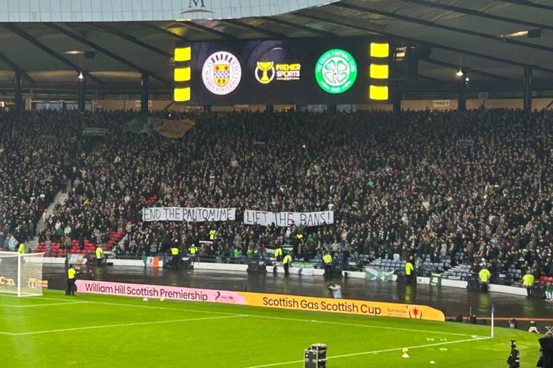 Latest Celtic banner aimed at board as Green Brigade backed ahead of St Mirren clash Latest Celtic banner aimed at board as Green Brigade backed ahead of St Mirren clash