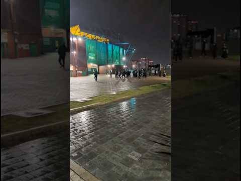 Celtic fans tonight at celtic park