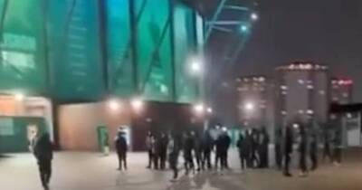 Raging Celtic fans gather outside Parkhead and chant for board to go after St Mirren defeat