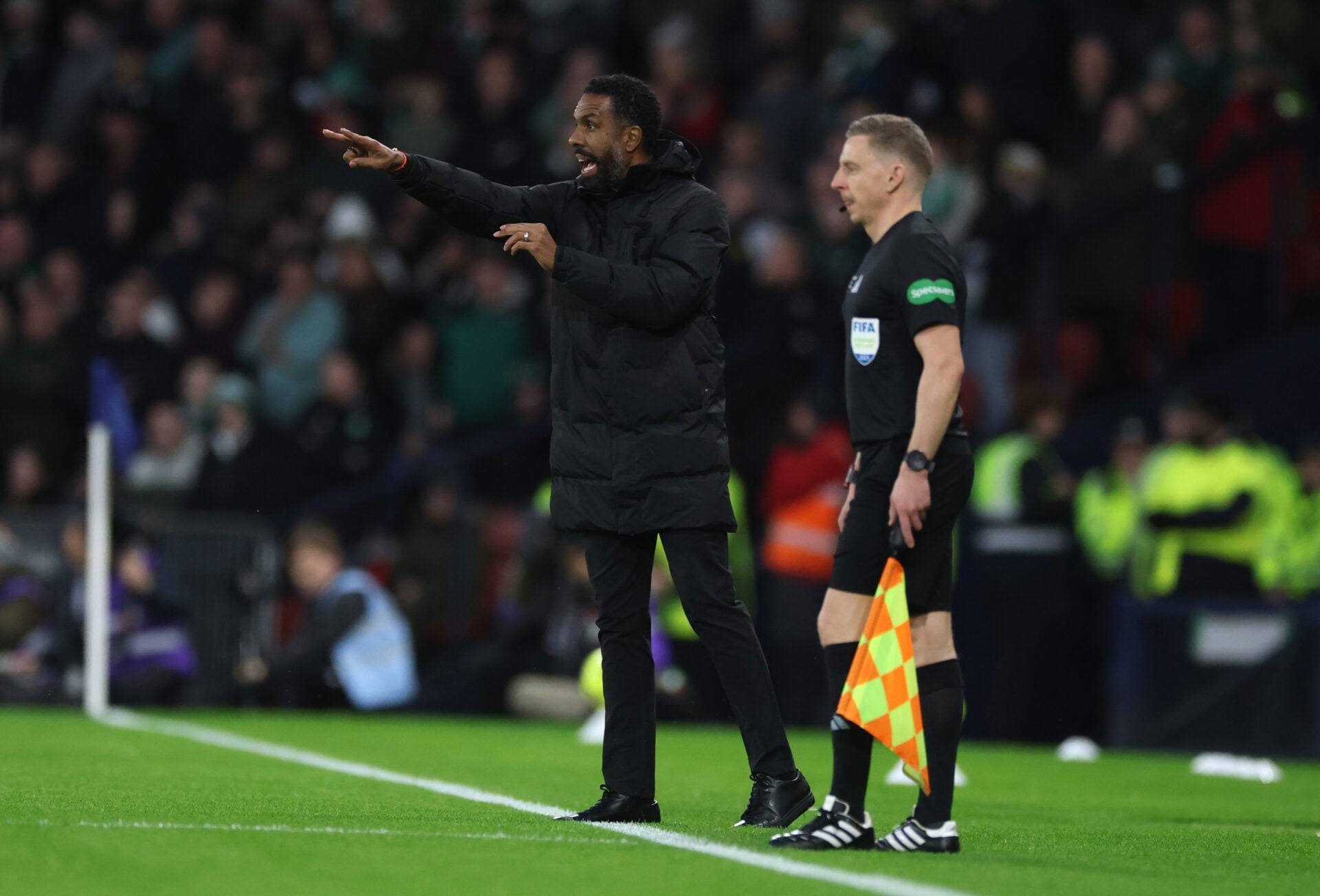 BBC reporter catches what Arne Engels did to Celtic boss Wilfried Nancy’s Hampden touchline ‘antics’