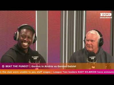 Beat the Pundit | Gordon in Airdrie V Gordon Dalziel Beat the Pundit | Gordon in Airdrie V Gordon Dalziel