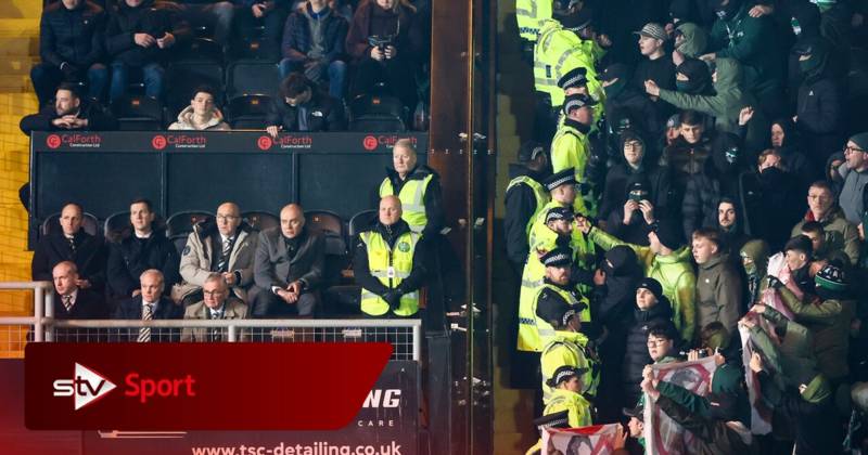 Investigation launched after ‘fan points bladed weapon’ towards Celtic board during Dundee United match