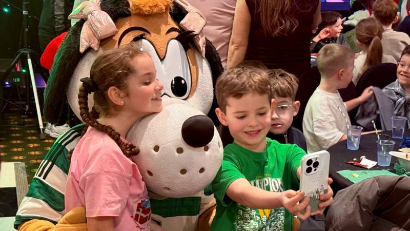Hoopy and Hailey spread festive cheer at Celtic Park Christmas Party