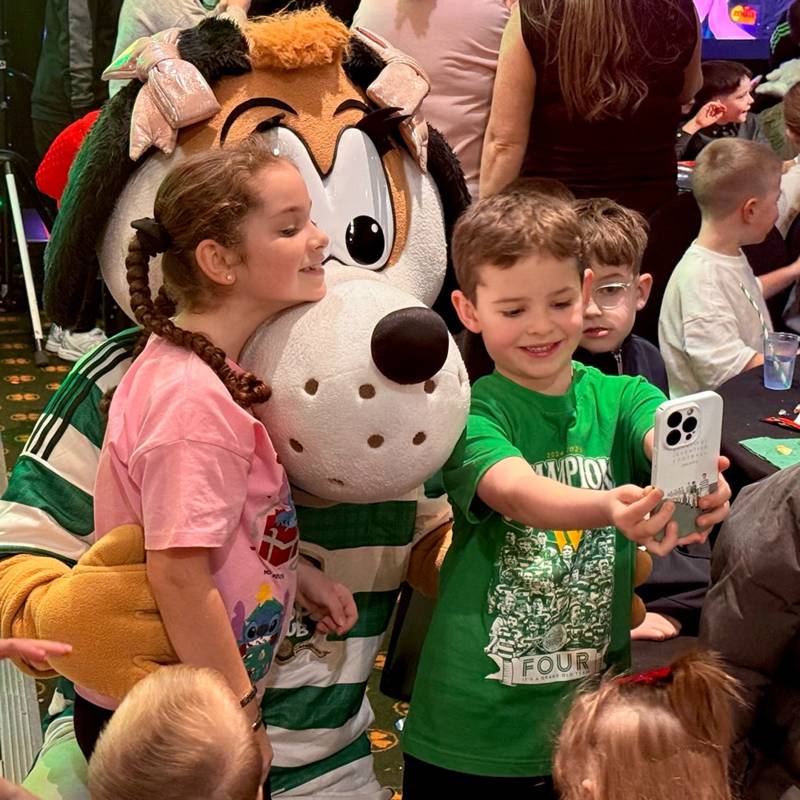 Hoopy and Hailey spread festive cheer at Celtic Park Christmas Party