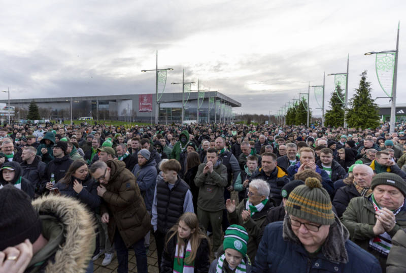 Watch as massive turn out of Celtic Fans Collective turns the screw on Nicholson