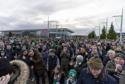 Watch as massive turn out of Celtic Fans Collective turns the screw on Nicholson