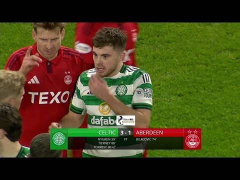 Full Time Scenes Celtic 3-1 Aberdeen | Wilfried Nancy 1st Celtic Win