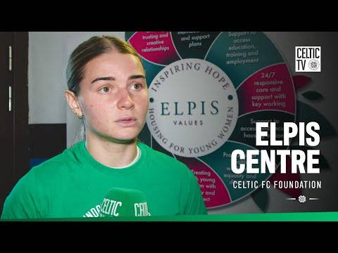 Celtic FC Women’s Maria McAneny visited the Elpis Centre to see the amazing work they do. (19/12/25)