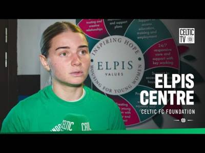 Celtic FC Women’s Maria McAneny visited the Elpis Centre to see the amazing work they do. (19/12/25)