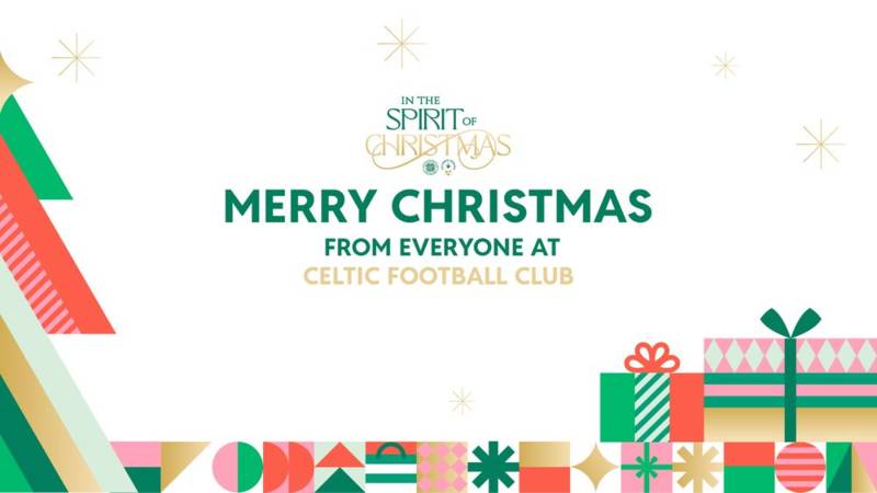 A very Merry Christmas from everyone at Celtic