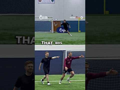 YOUTUBER SCORES PAST PRO GOALKEEPER! #shorts