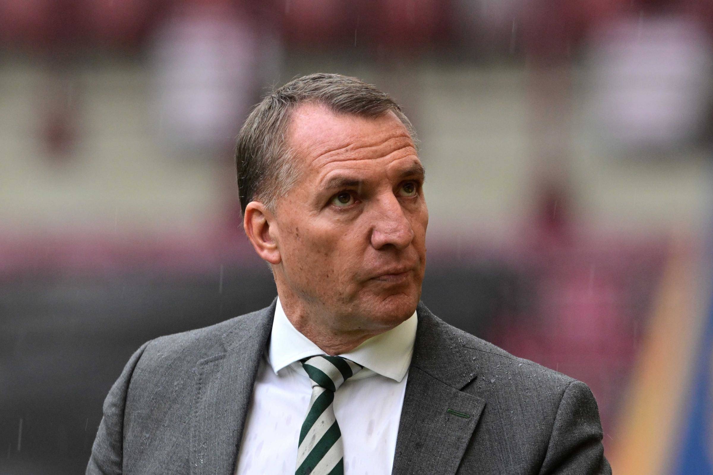 Brendan Rodgers reacts to his Saudi tifo after making Al-Qadsiah bow