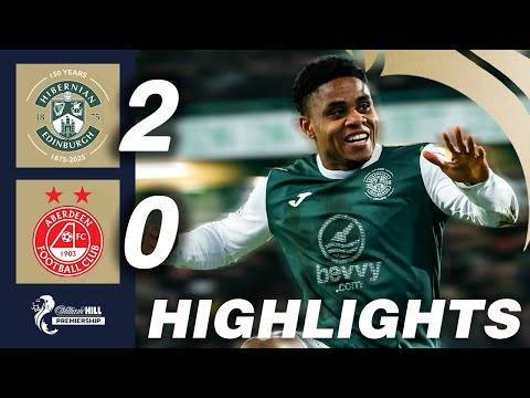 Hibernian 2-0 Aberdeen | HIGHLIGHTS | William Hill Premiership